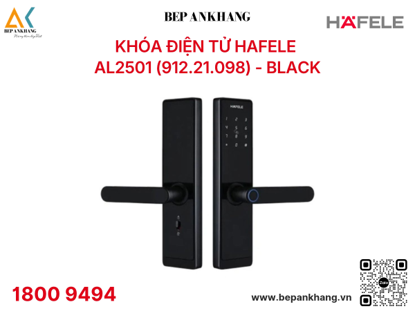 Khóa điện tử HAFELE  AL2501 (912.21.098) - BLACK/GOLD